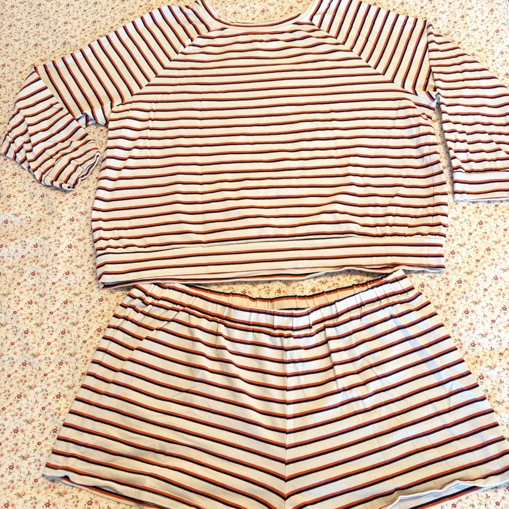 BURU Striped Women's Sleepwear Set